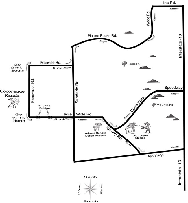 cocoraque ranch map